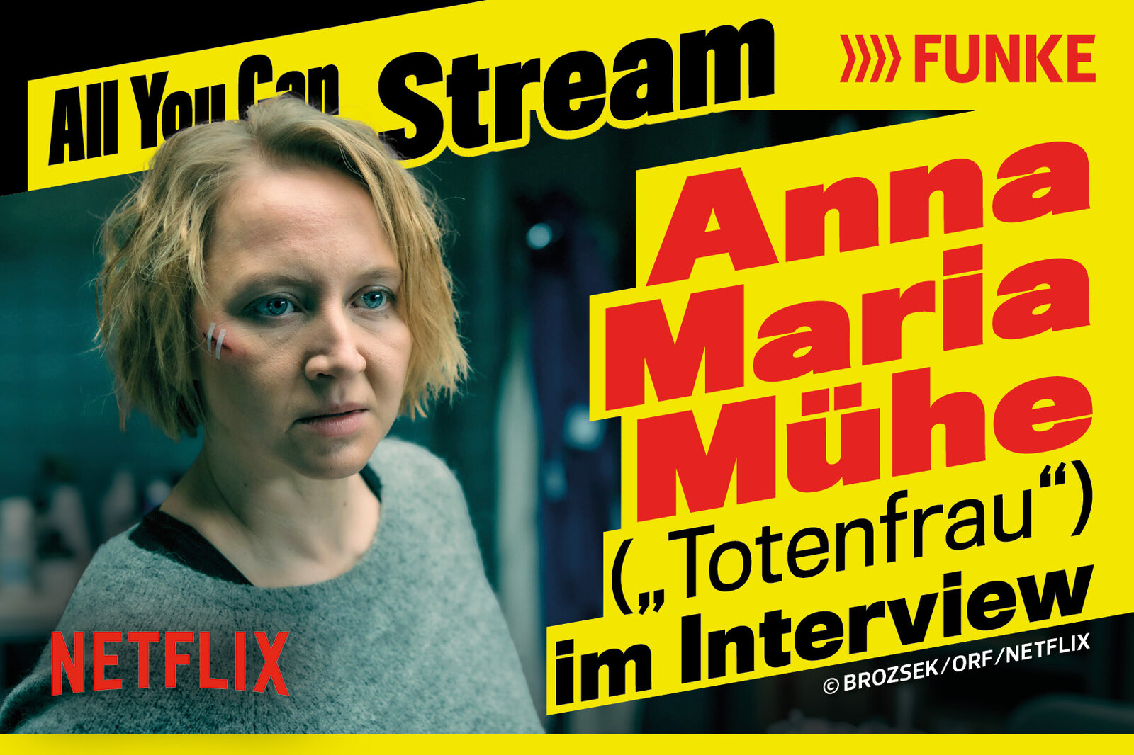 Die „Totenfrau“ Anna Maria Mühe im Podcast-Talk | © TV DIGITAL