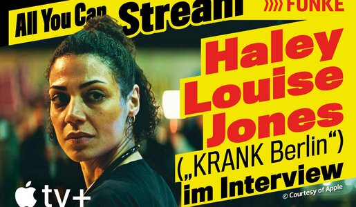 Haley Louise Jones im Podcast-Talk zu "KRANK Berlin". | © Apple TV+
