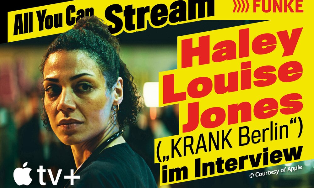 Haley Louise Jones im Podcast-Talk zu "KRANK Berlin". | © Apple TV+