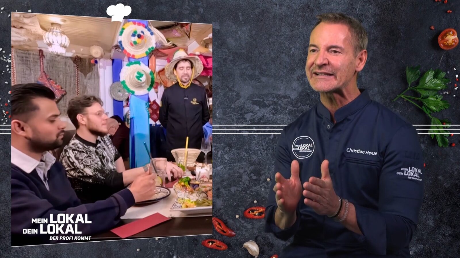 „Mein Lokal, Dein Lokal“-Profi ist entsetzt: Ex-Profi-Fußballer serviert kaltes Fleisch! | © KabelEins/Screenshot