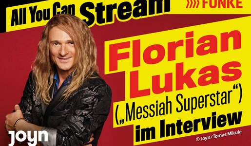 Florian Lukas spielt den 90er-Jahre-Popstar Messiah | ©  Joyn / Thomas Mikule