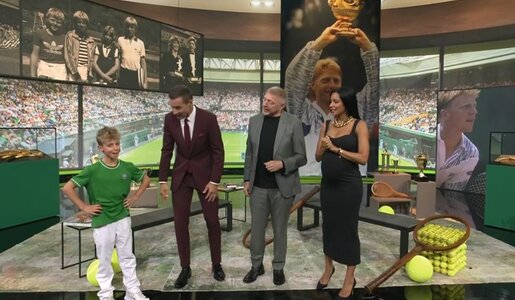 „Klein gegen Groß“: 11-Jähriger zieht Tennis-Legende Boris Becker im „Wimbledon-Duell“ ab | © DasErste/Screenshot