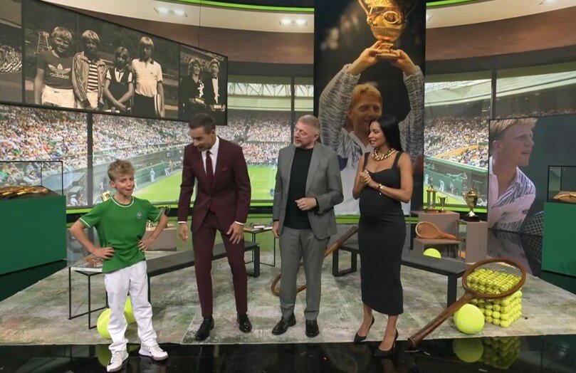 „Klein gegen Groß“: 11-Jähriger zieht Tennis-Legende Boris Becker im „Wimbledon-Duell“ ab | © DasErste/Screenshot
