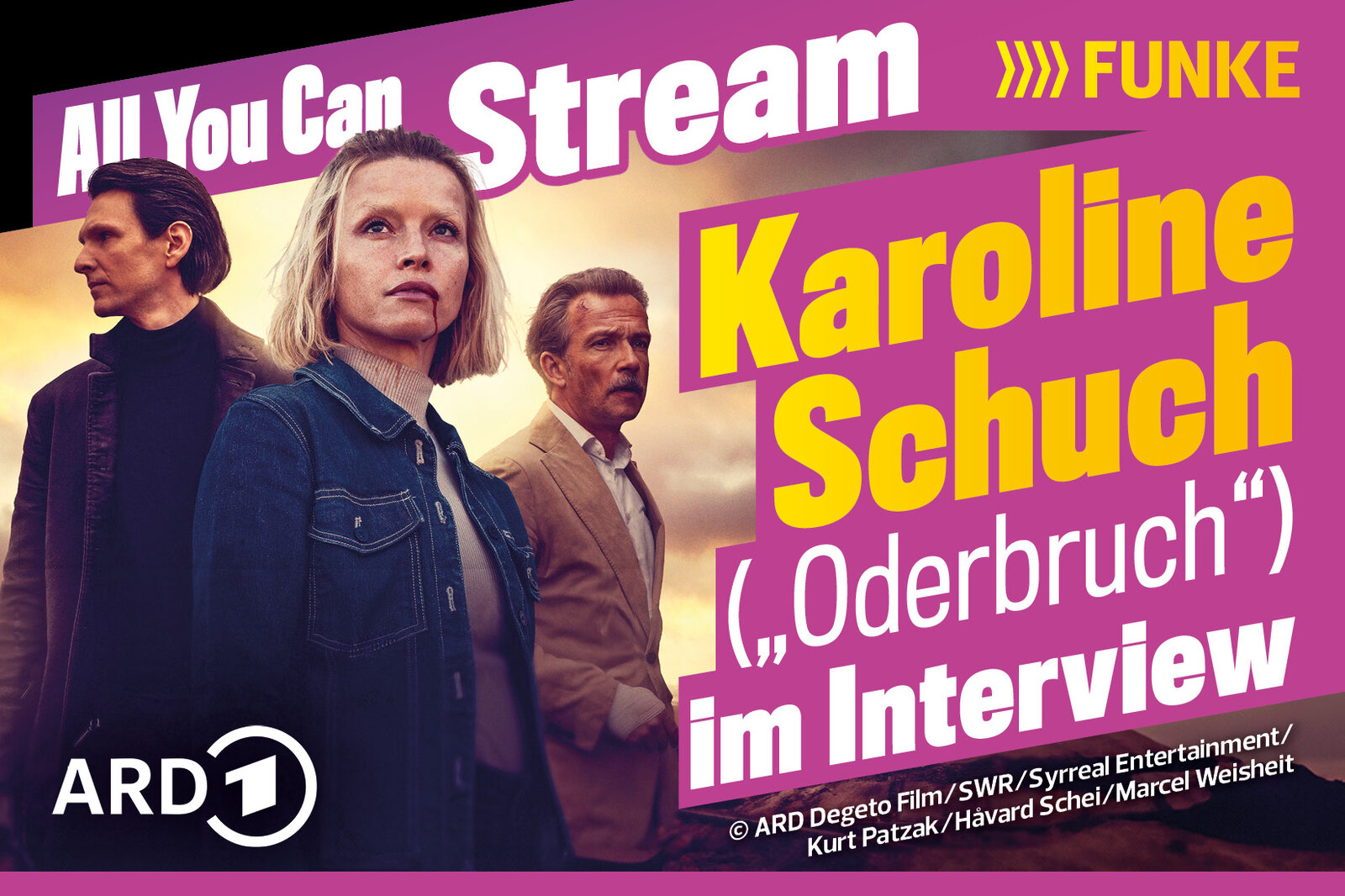 Karoline Schuch im Podcast-Interview. | © ARD / TVDIGITAL