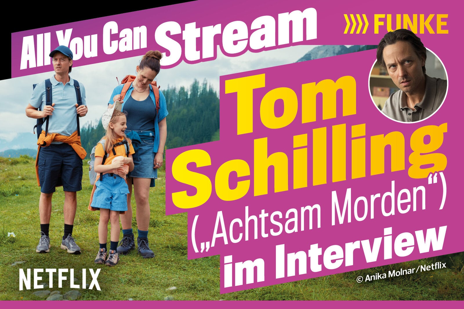 Tom Schilling auf dem ALL YOU CAN STREAM-Cover | © Anika Molnar/Netflix